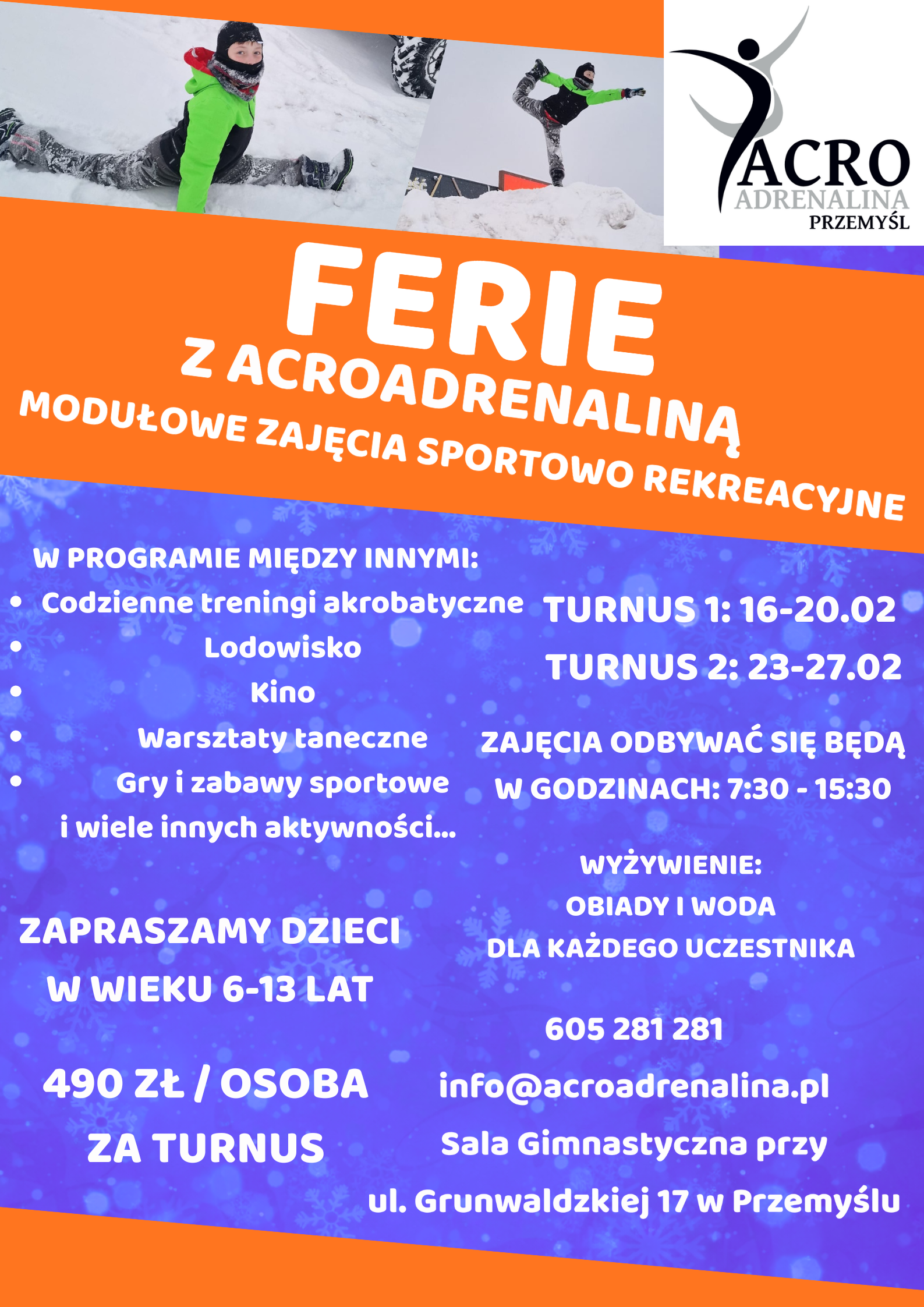 Ferie z AcroAdrenaliną 2026